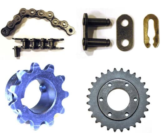 动力传动装置有链条和链轮